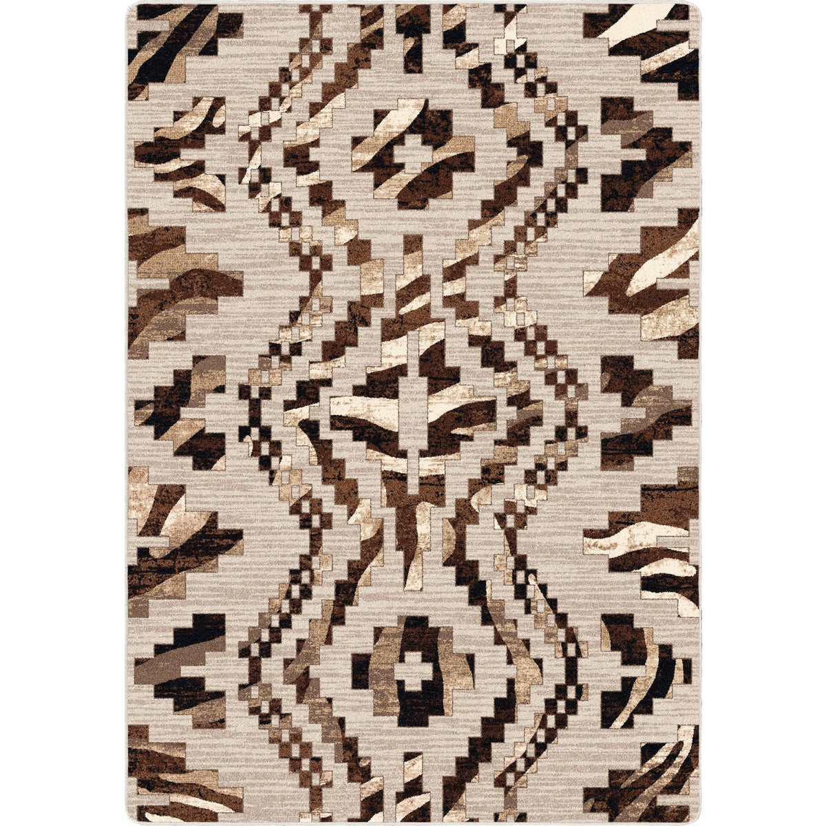 American Dakota Curio Zebra Natural Rug - 0407NAT234
