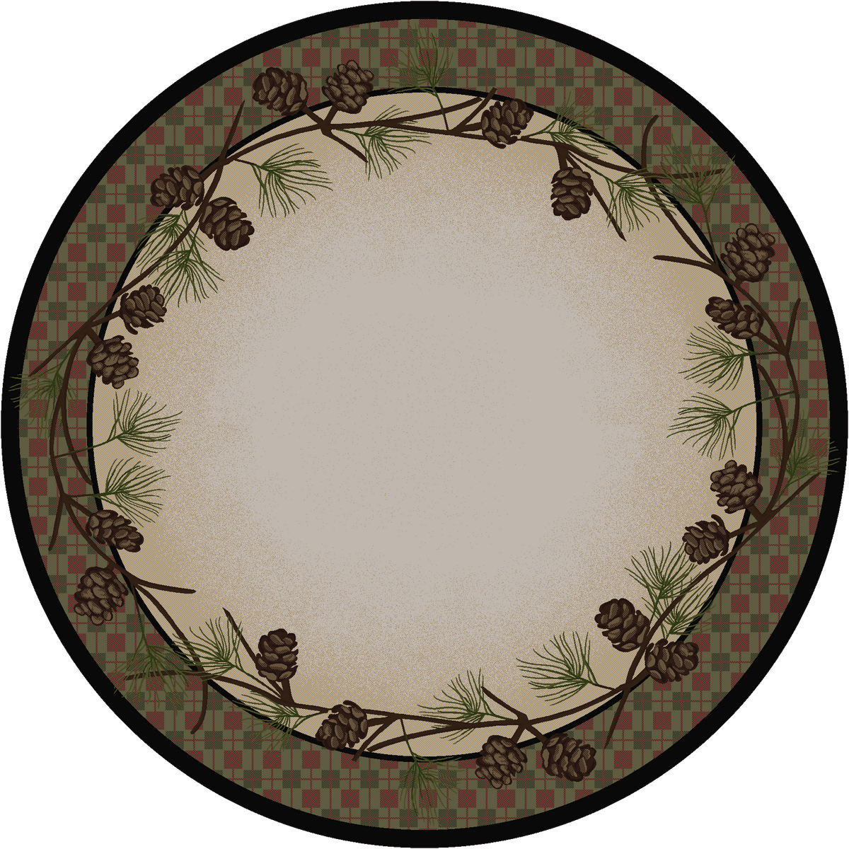 American Dakota Delicate Pines Natural Rug - 0179NAT234