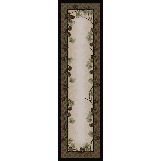 American Dakota Delicate Pines Natural Rug - 0179NAT234
