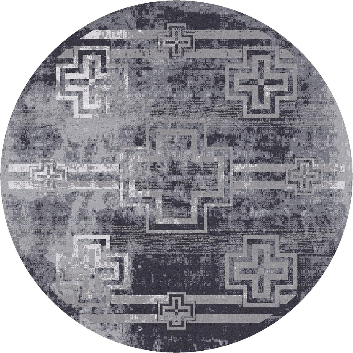 American Dakota Distressed Bounty Asphalt Rug - 0400ASP234
