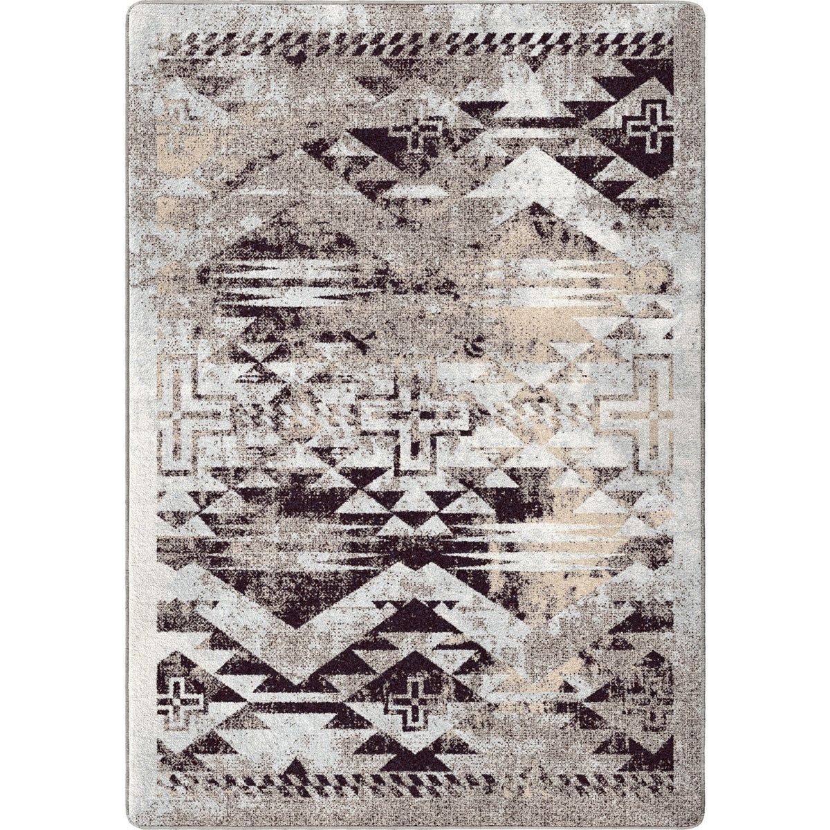 American Dakota Distressed Rustic Cross Sandstone Rug - 0425SAN234
