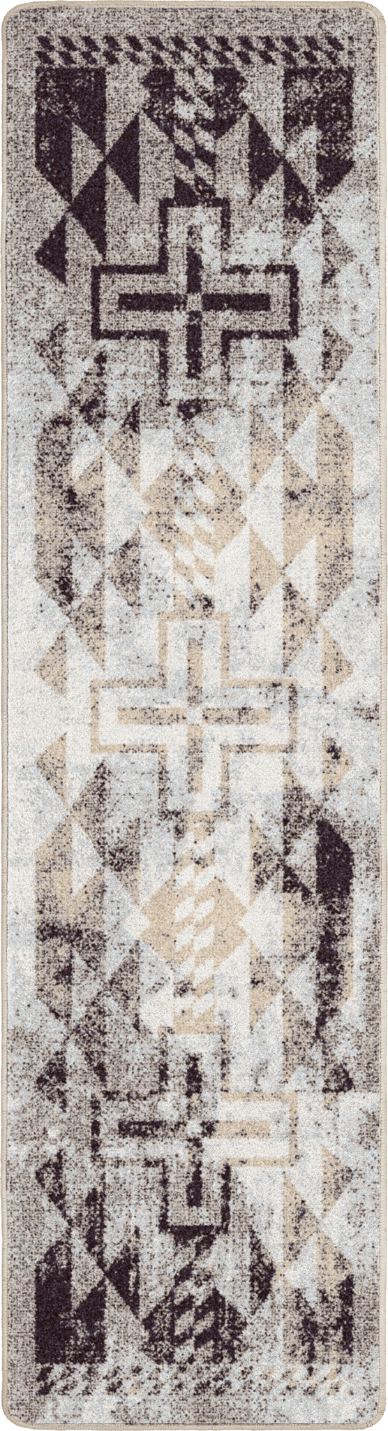 American Dakota Distressed Rustic Cross Sandstone Rug - 0425SAN234