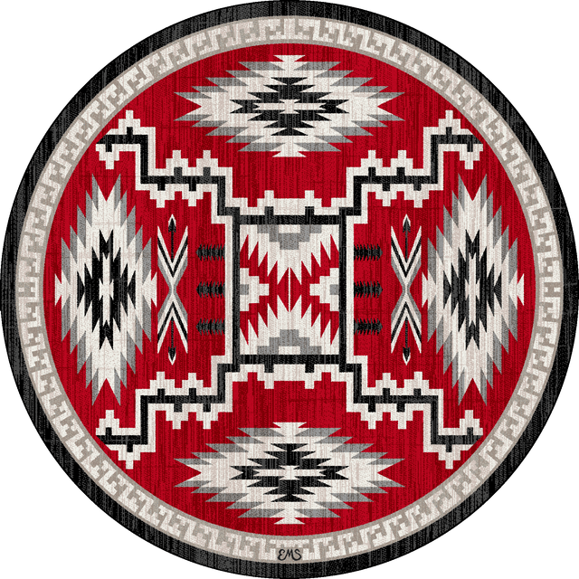 American Dakota Dream Receiver Red Rug - 0656RED234