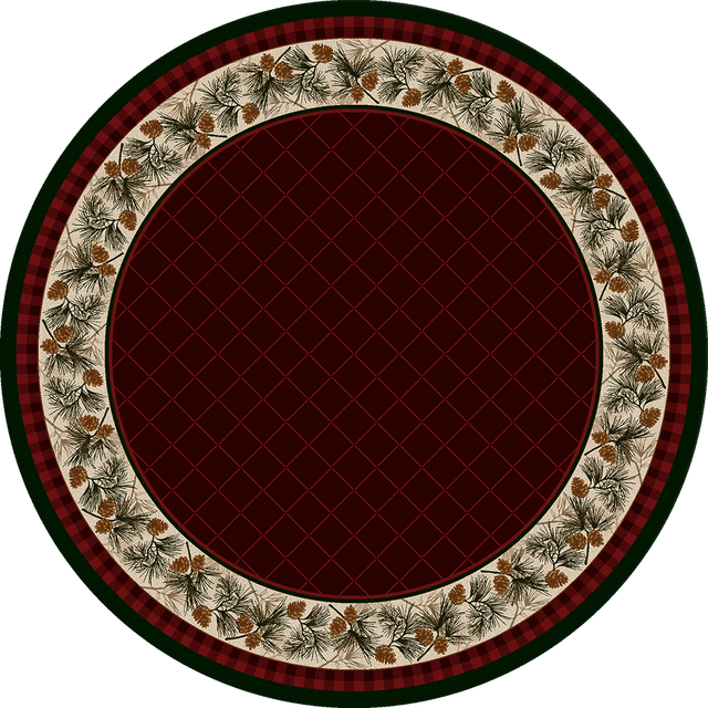 American Dakota Evergreen Garnet Rug - 0121GAR234