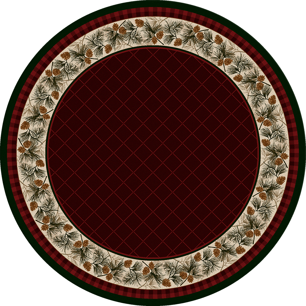 American Dakota Evergreen Garnet Rug - 0121GAR234
