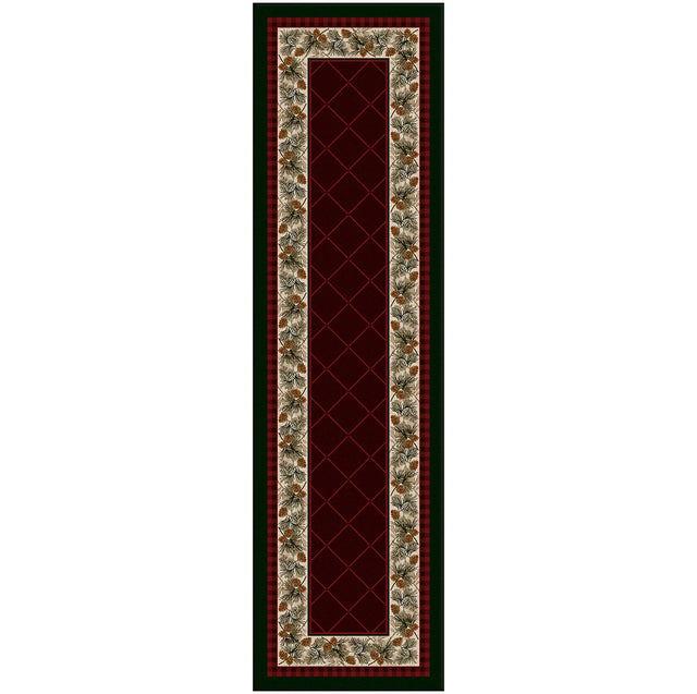 American Dakota Evergreen Garnet Rug - 0121GAR234