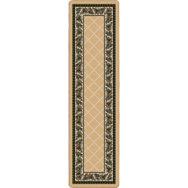 American Dakota Evergreen Light Maize Rug - 0121MAZ234