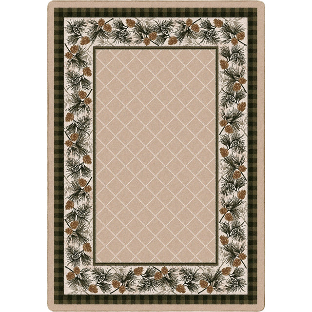 American Dakota Evergreen Lt. Sandstone Rug - 0121SAN234
