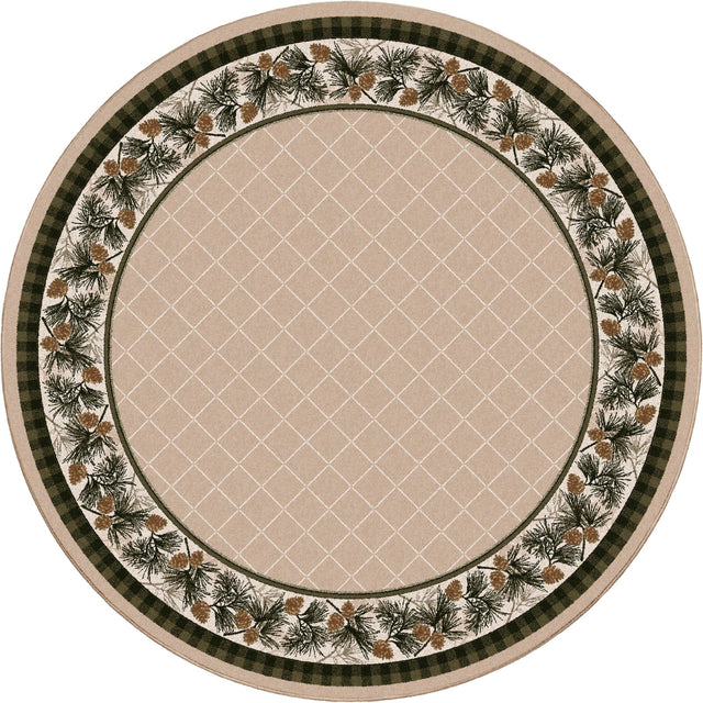 American Dakota Evergreen Lt. Sandstone Rug - 0121SAN234