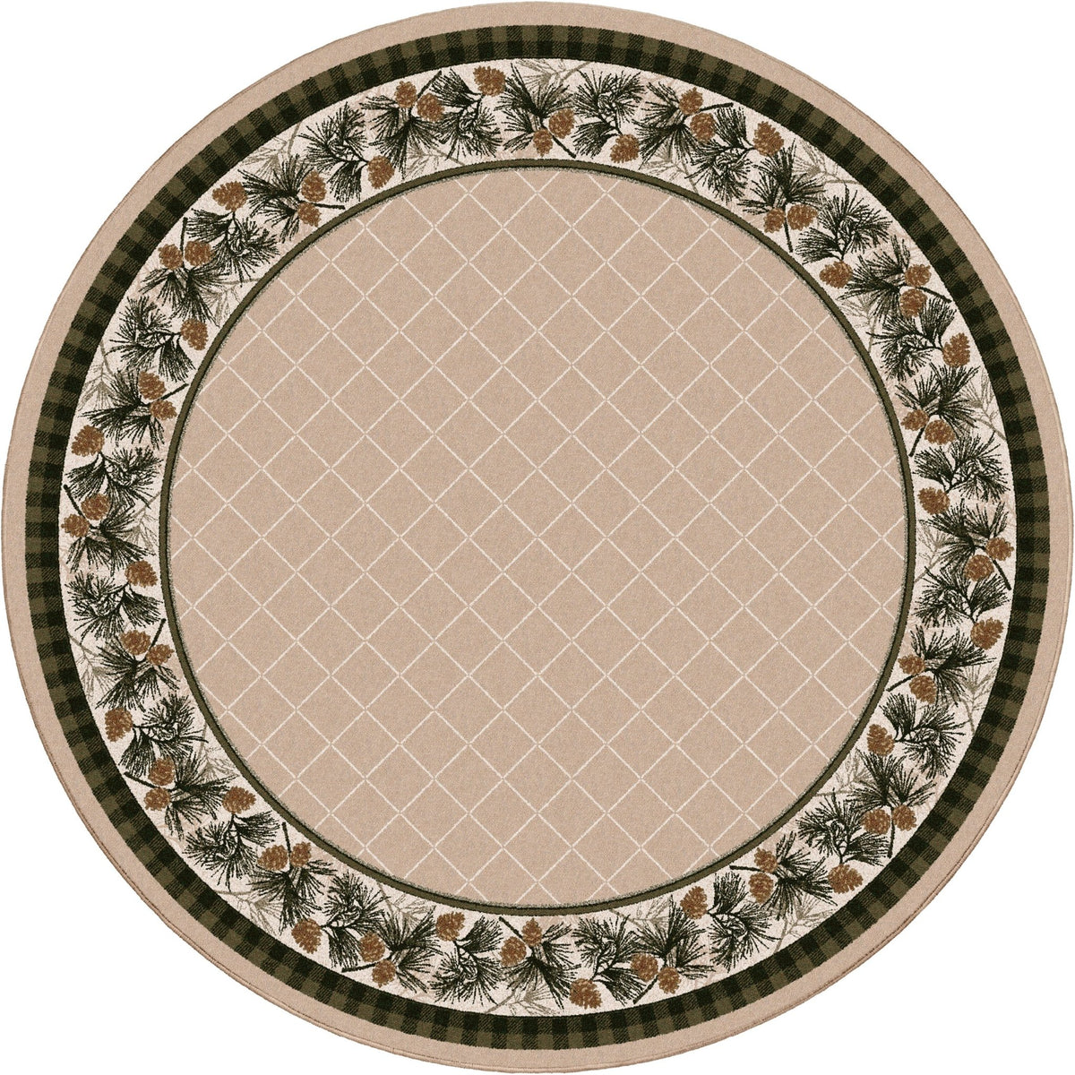 American Dakota Evergreen Lt. Sandstone Rug - 0121SAN234