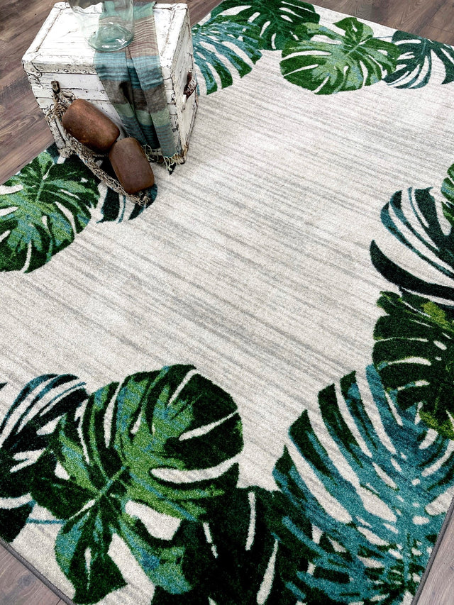 American Dakota Falling Leaves Sage Rug - 0491SGE234