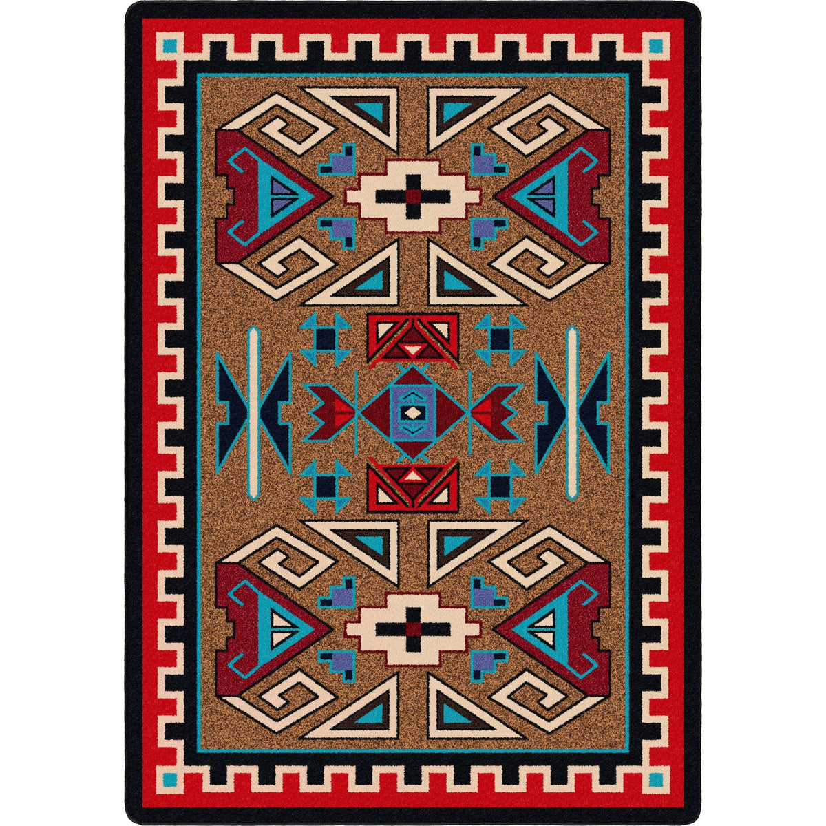 American Dakota Four Rams Bright Rug