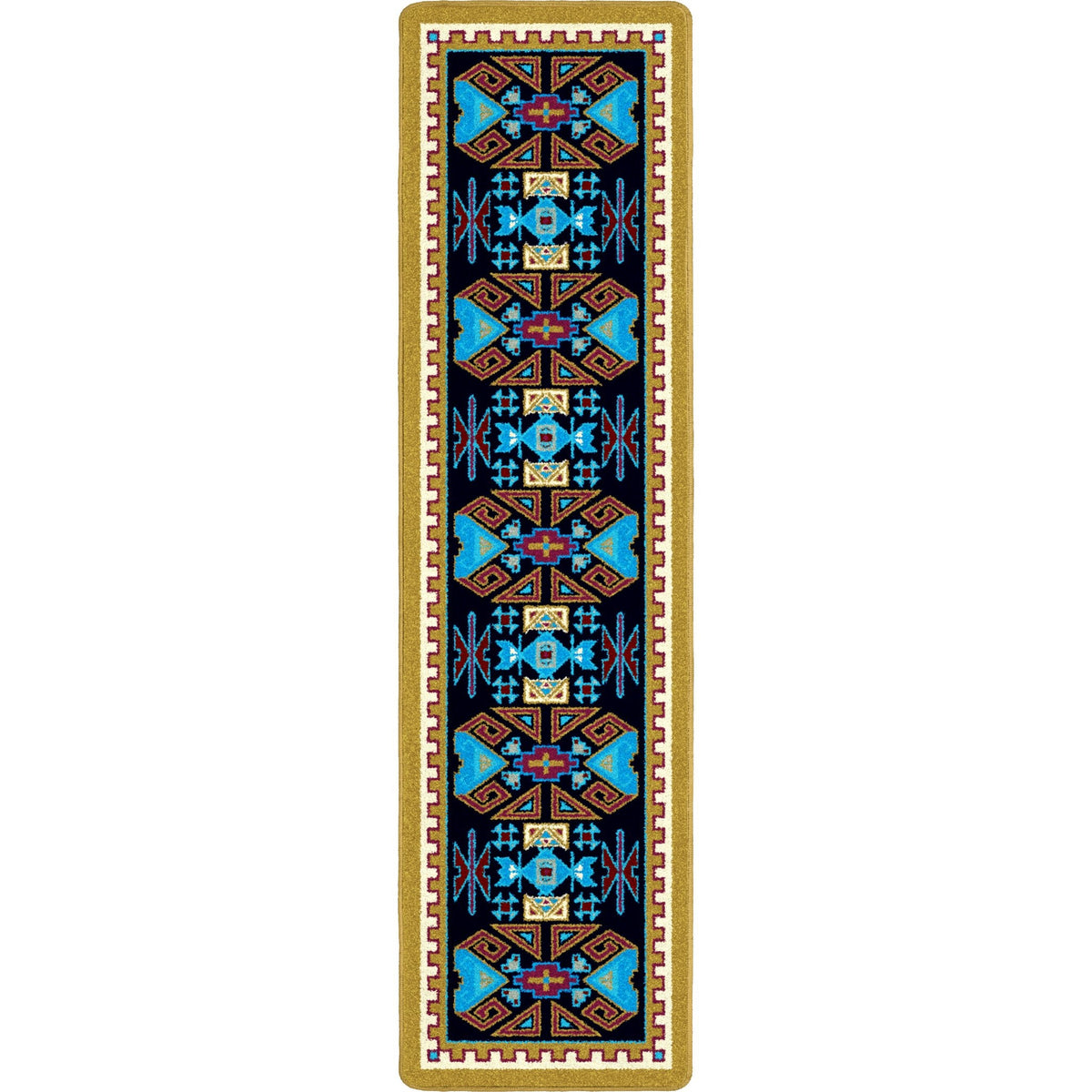 American Dakota Four Rams Copper Rug