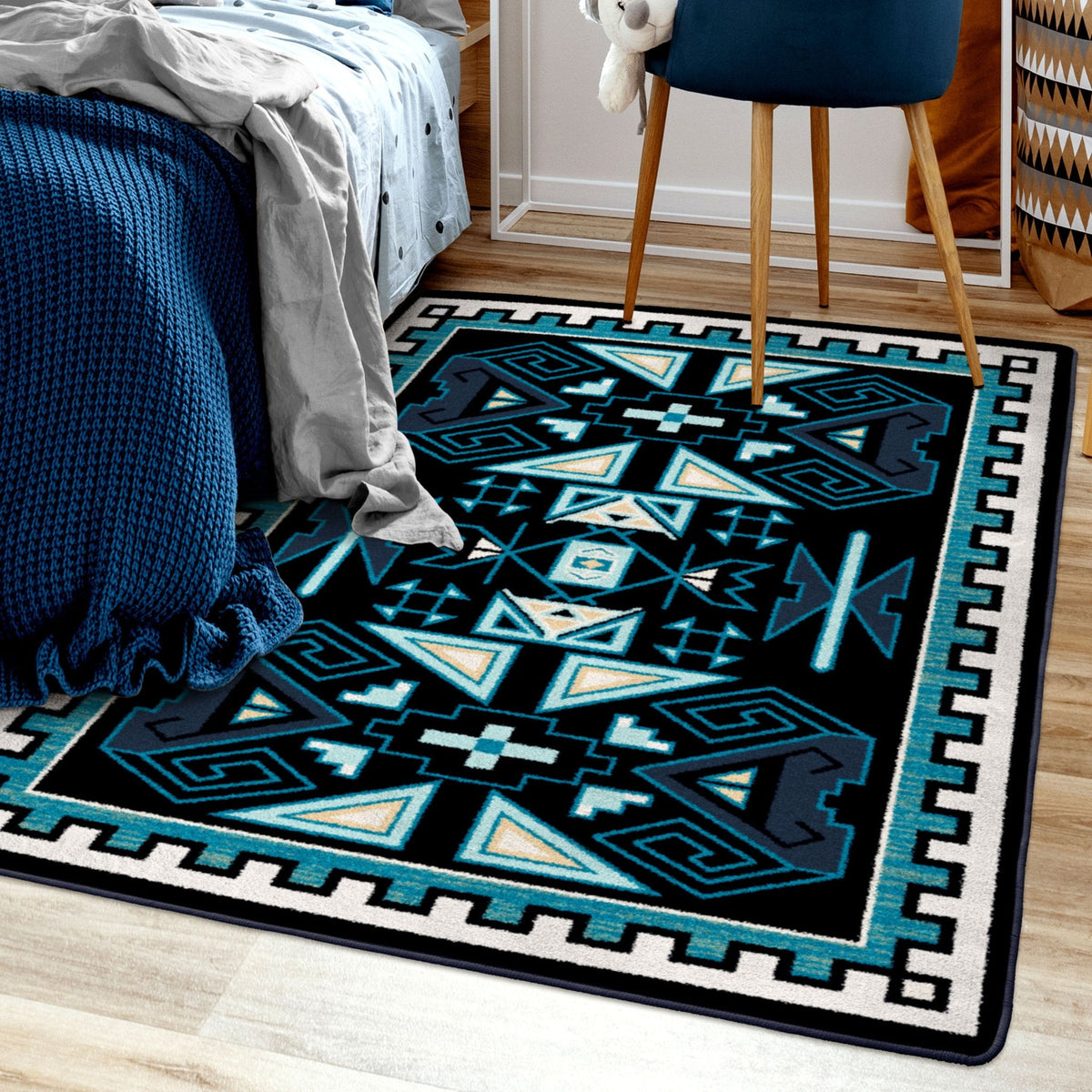American Dakota Four Rams OKA Contemporary Rug