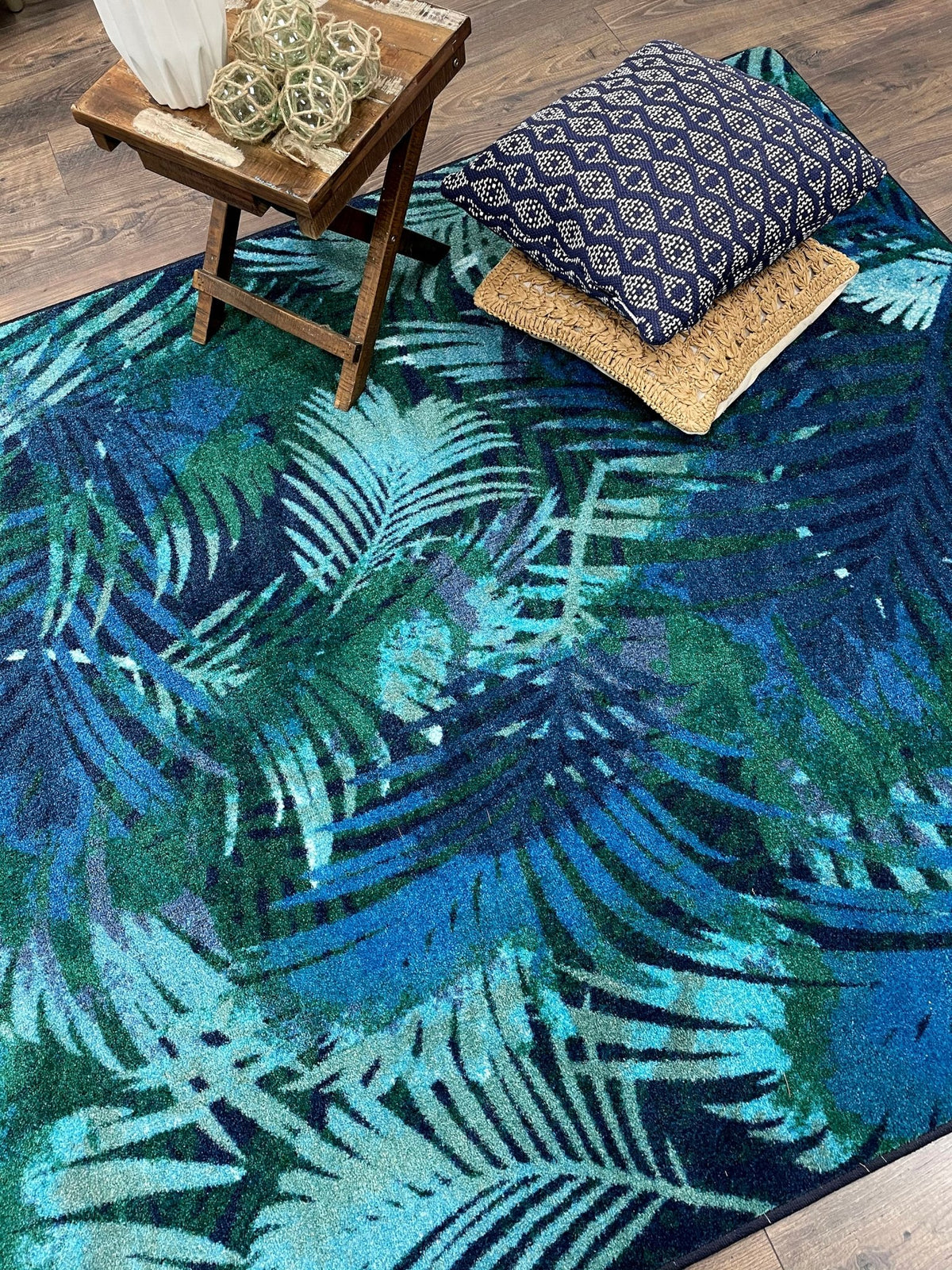 American Dakota Fronds Green Rug - 0515GRN234