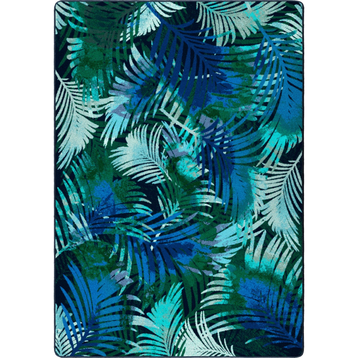 American Dakota Fronds Green Rug - 0515GRN234