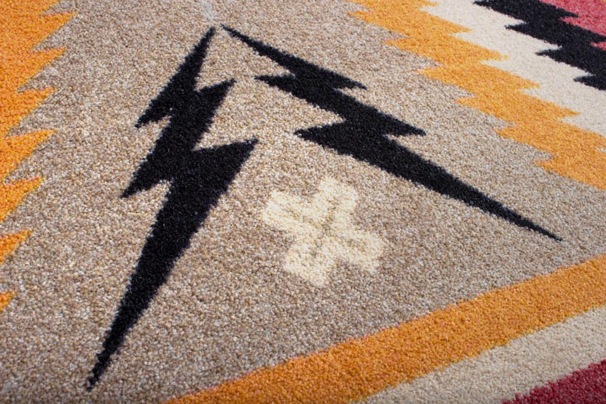 American Dakota Fury Peaks Black Frame Rug - S0230BKF234