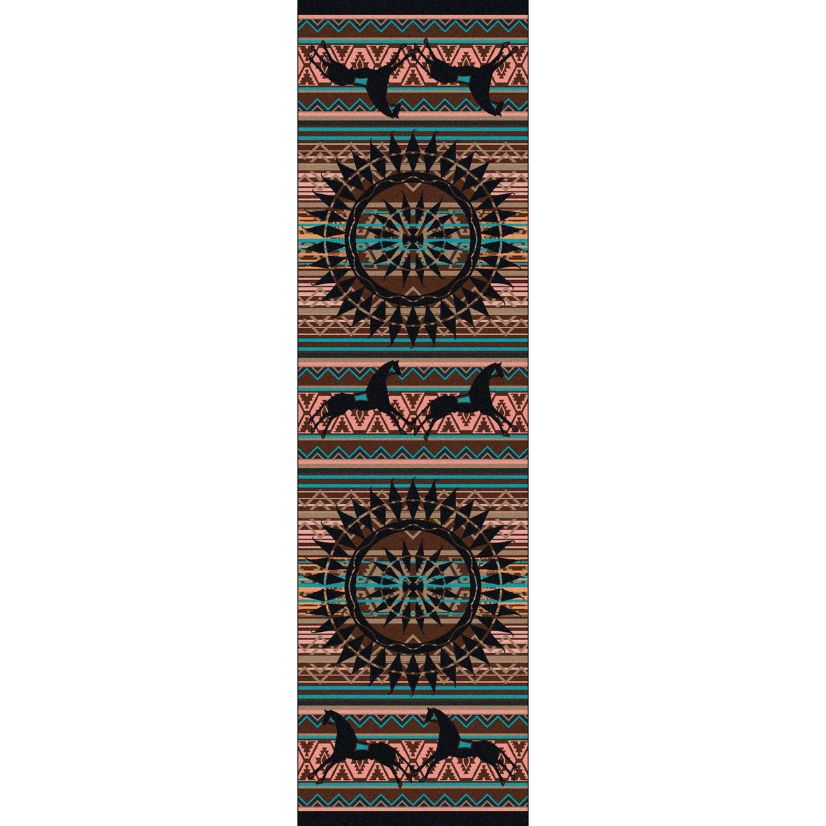 American Dakota Ghost Rider Turquoise Rug