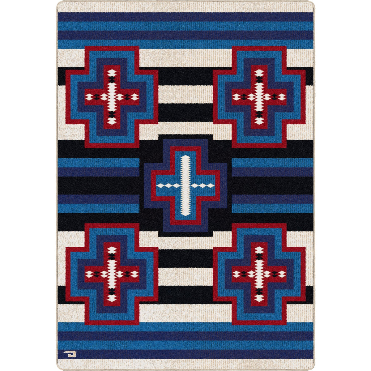 American Dakota Gloria Blue Ribbon Multi Rug - 0846MUL234