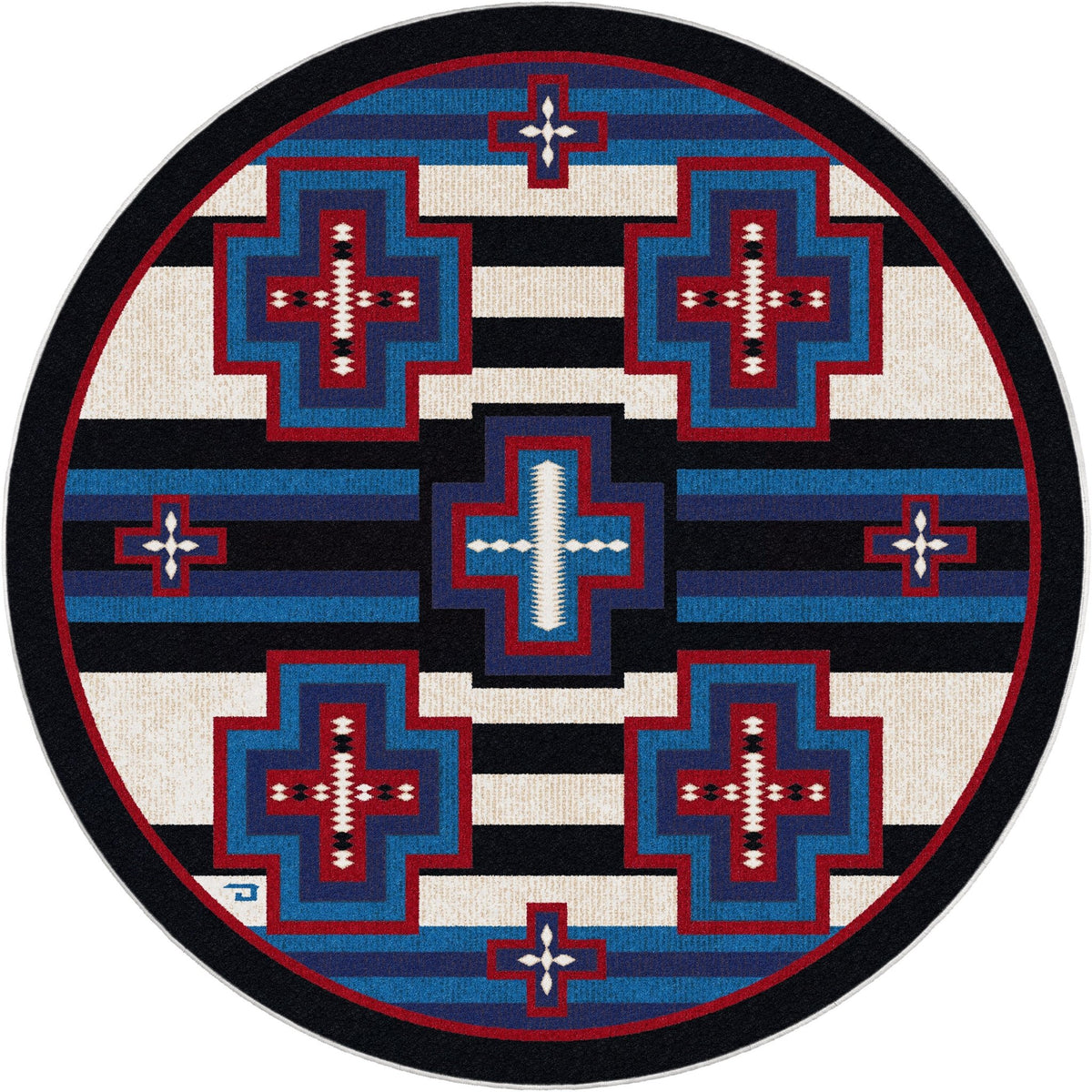 American Dakota Gloria Blue Ribbon Multi Rug - 0846MUL234