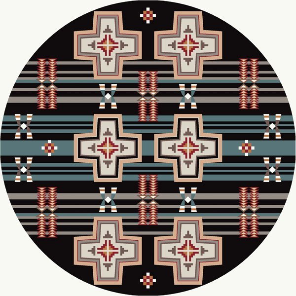 American Dakota Grand River Black Rug