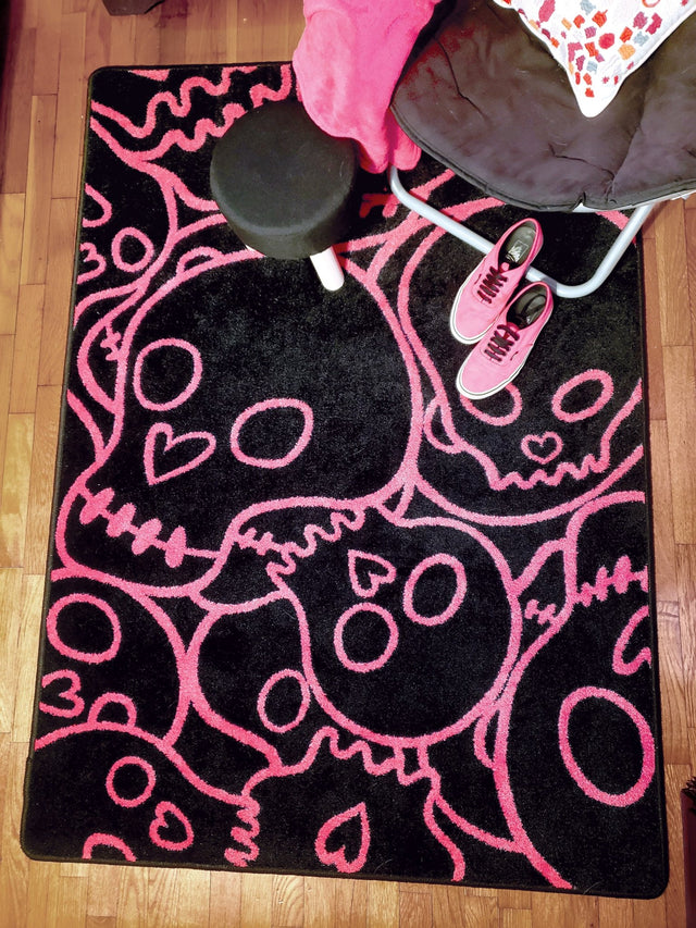 American Dakota Head Banger Pink Rug - 0005PNK234