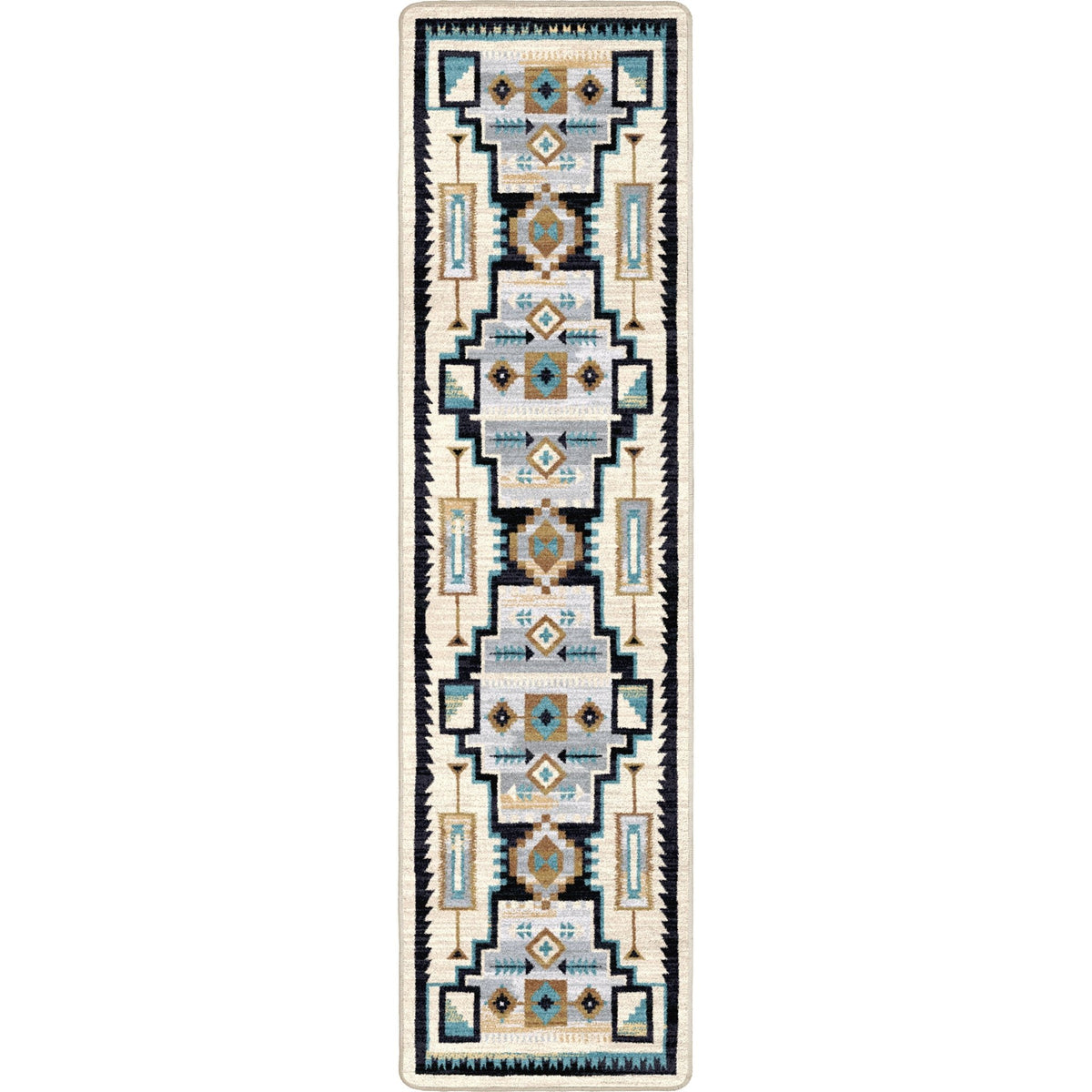 American Dakota Head Winds Turquoise Rug - ZZAD0577TUR234