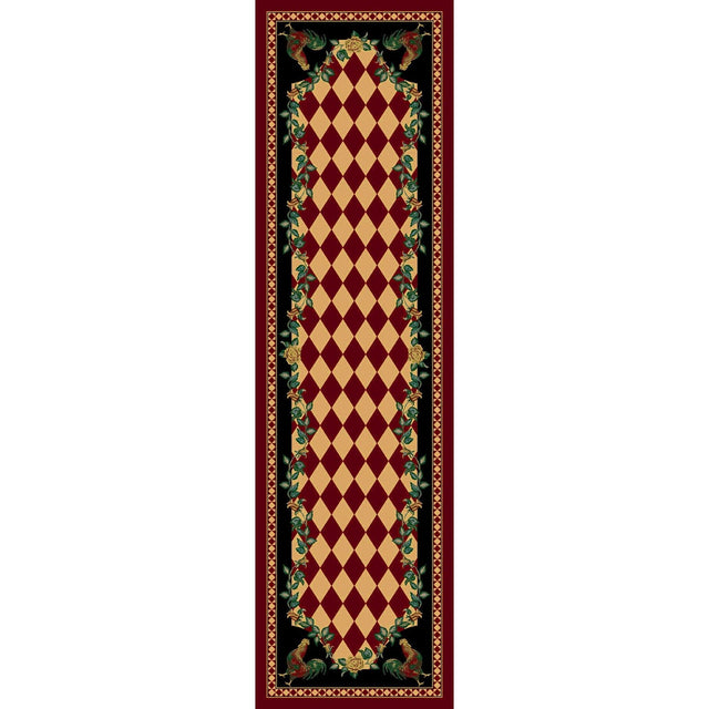 American Dakota High Country Rooster Red Rug - 0123RED234