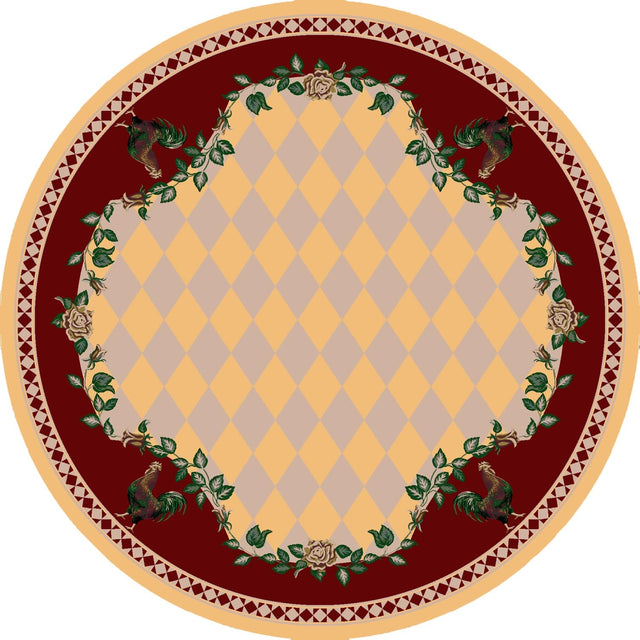 American Dakota High Country Rooster Yellow Rug - 0123YEL234