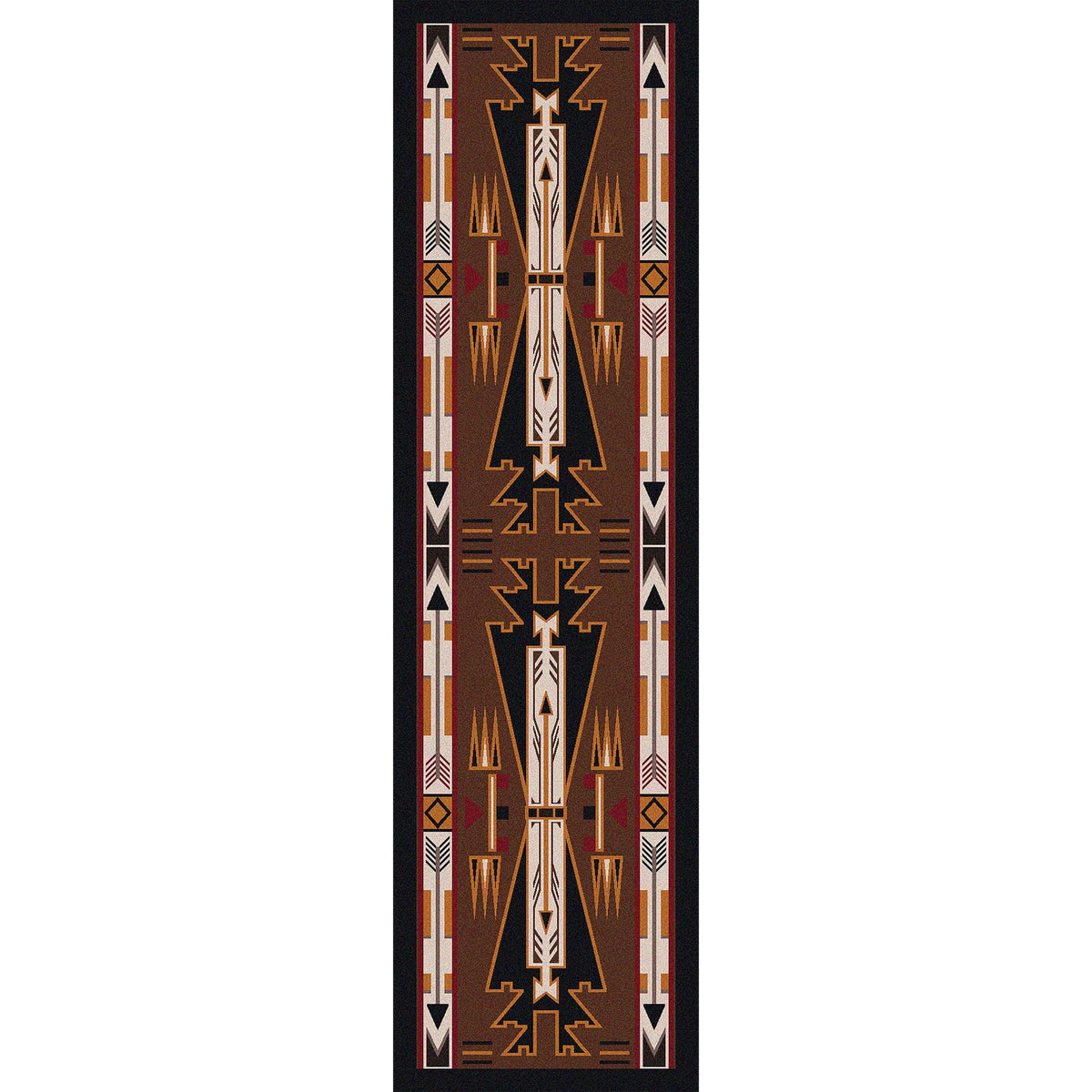 American Dakota Horse Thieves Brown Rug