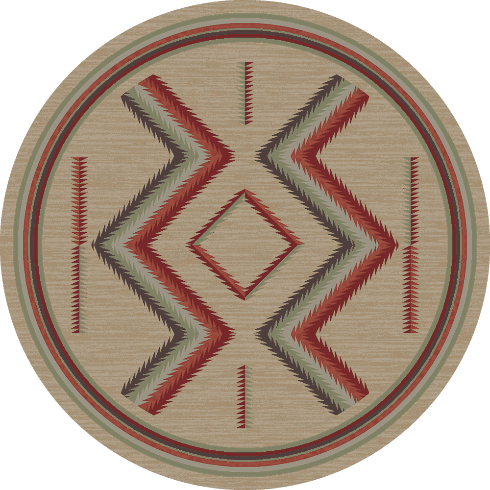 American Dakota Hour Glass Fall Rug
