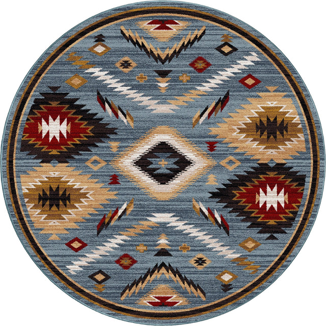 American Dakota Interlaced Horizon Gray Stone Rug - 0757GST234