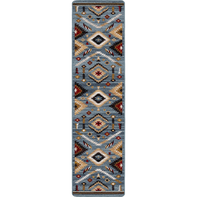 American Dakota Interlaced Horizon Gray Stone Rug - 0757GST234