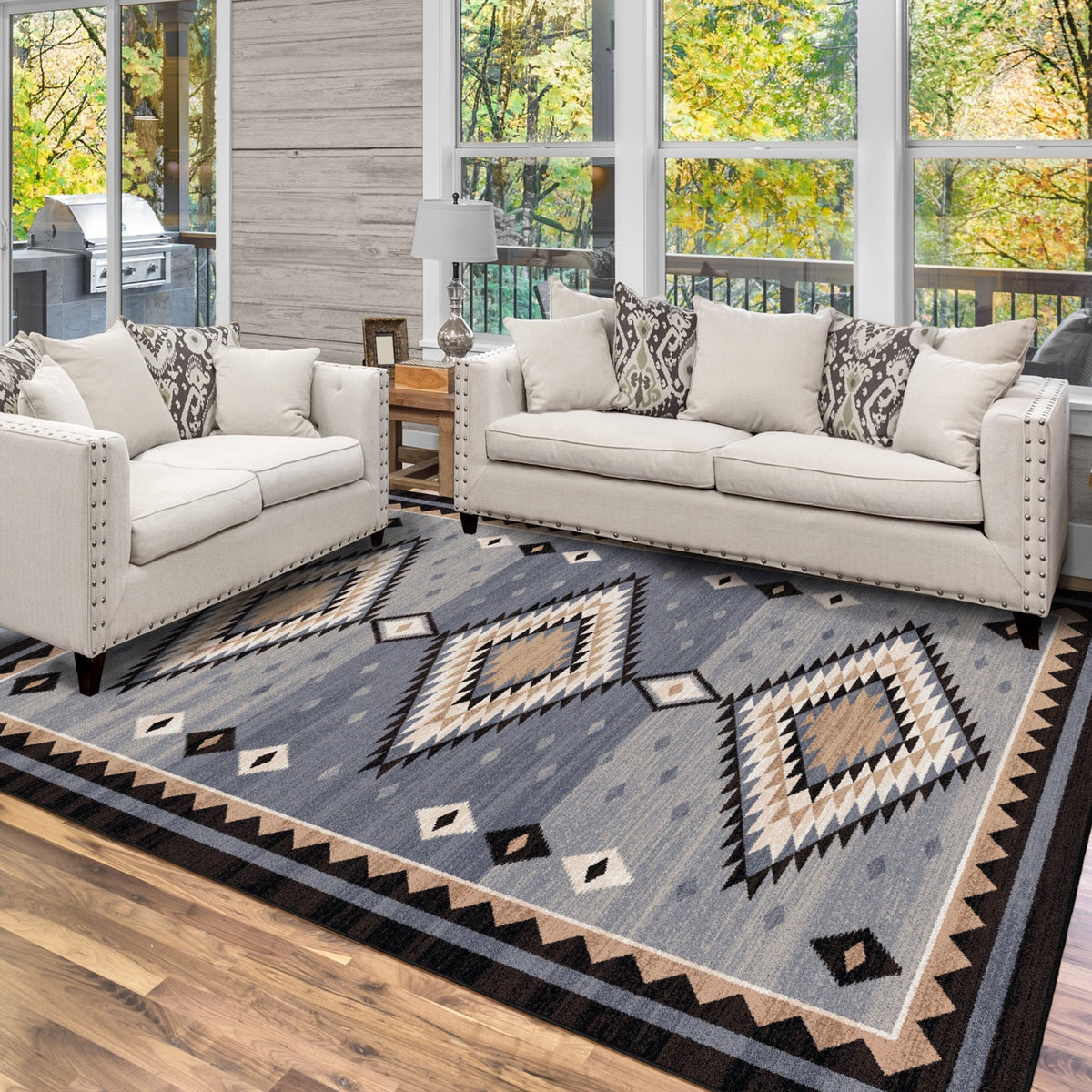 American Dakota Interwoven Old Wools Rug - 0758OWO234