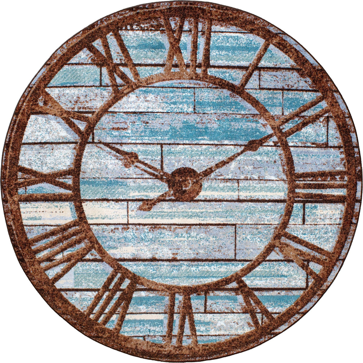 American Dakota It's About Time Blue Rug - OKA0351BLU296