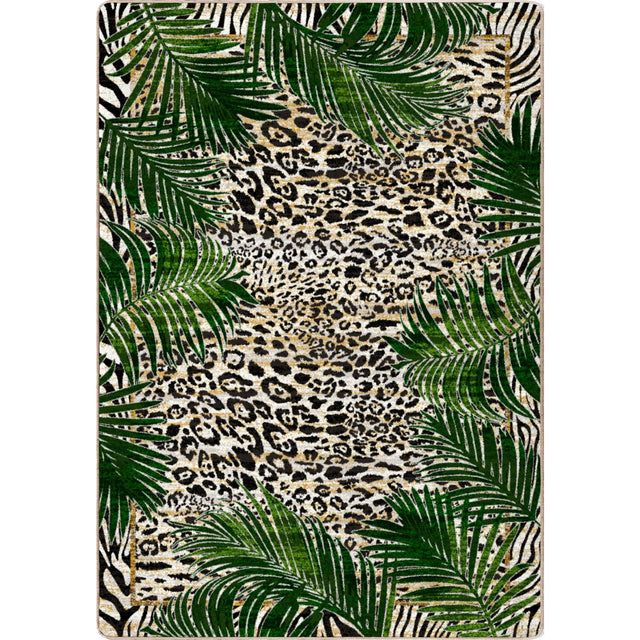American Dakota Jungle Border Natural Rug - 0496NAT234