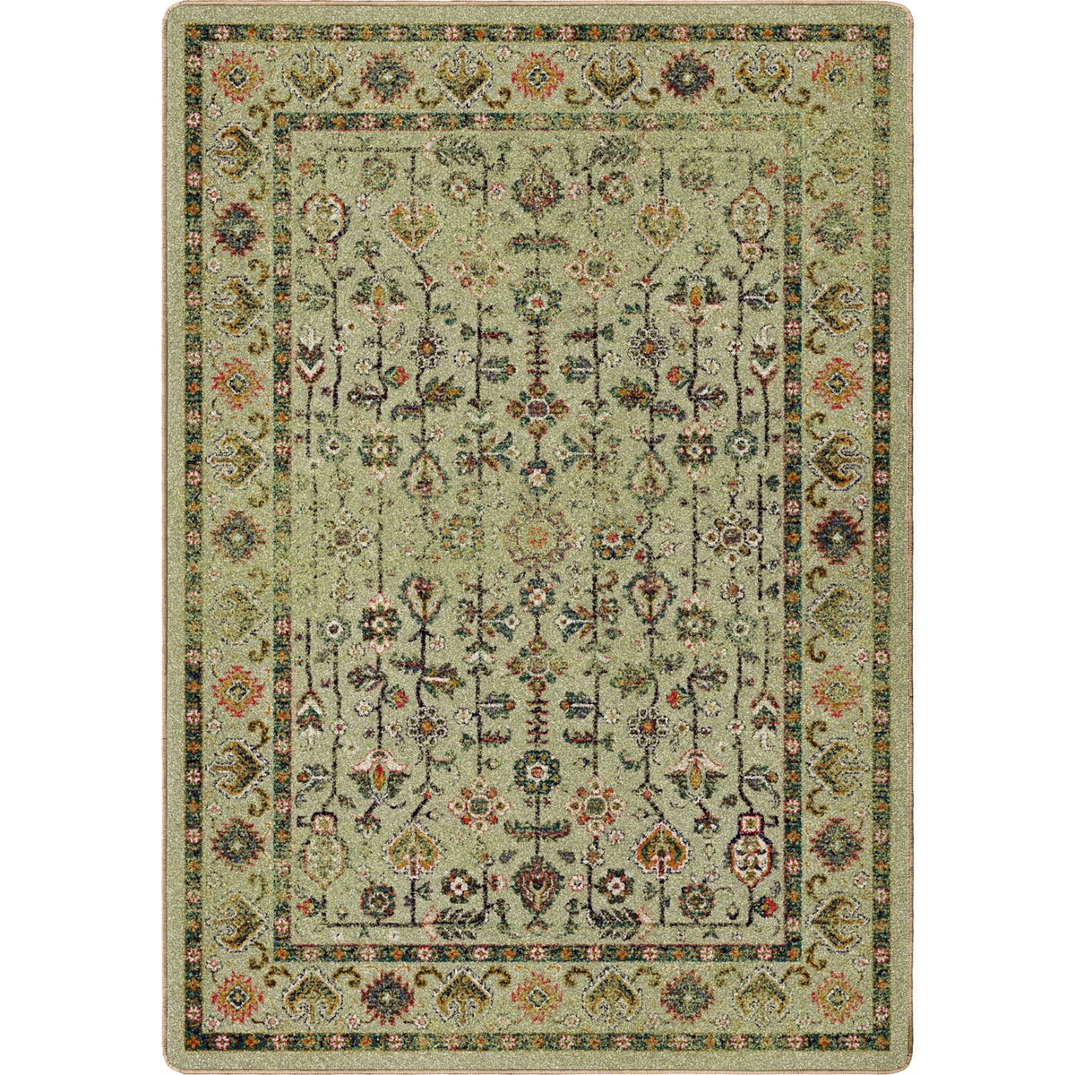 American Dakota Let's Talk Persian Olive Rug - 0382OLV234