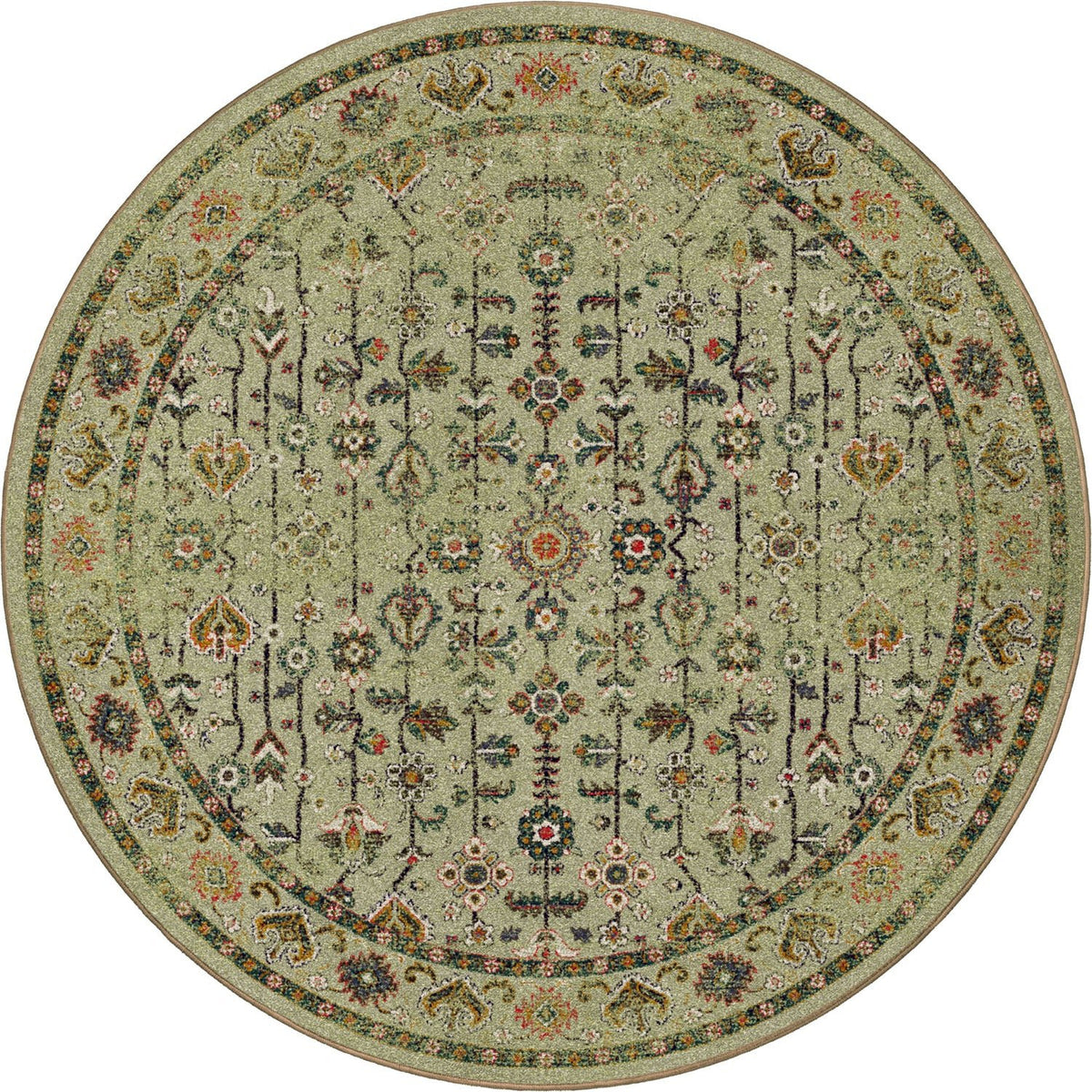 American Dakota Let's Talk Persian Olive Rug - 0382OLV234