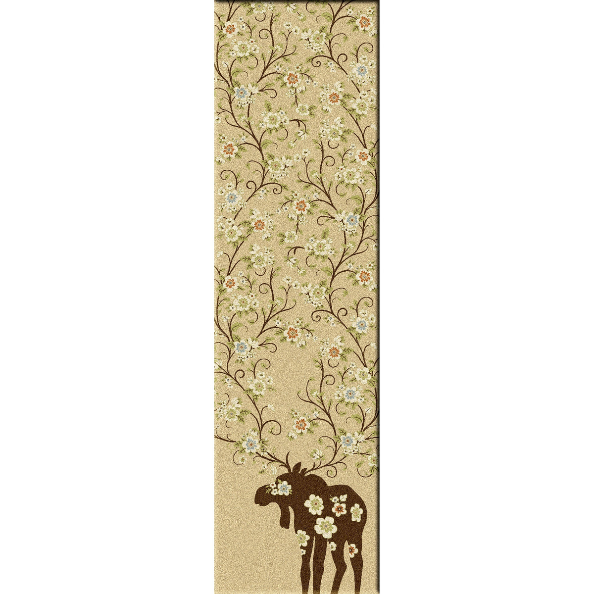 American Dakota Moose Blossom Natural Rug - 0021NAT234