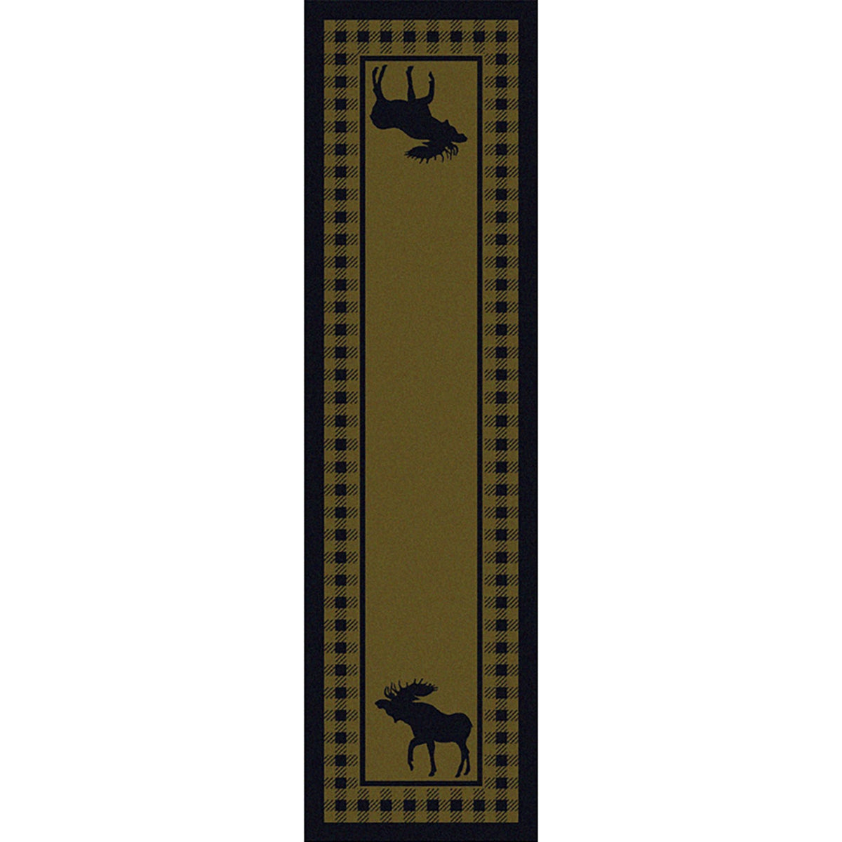 American Dakota Moose Refuge Green Rug - 0058GRN234
