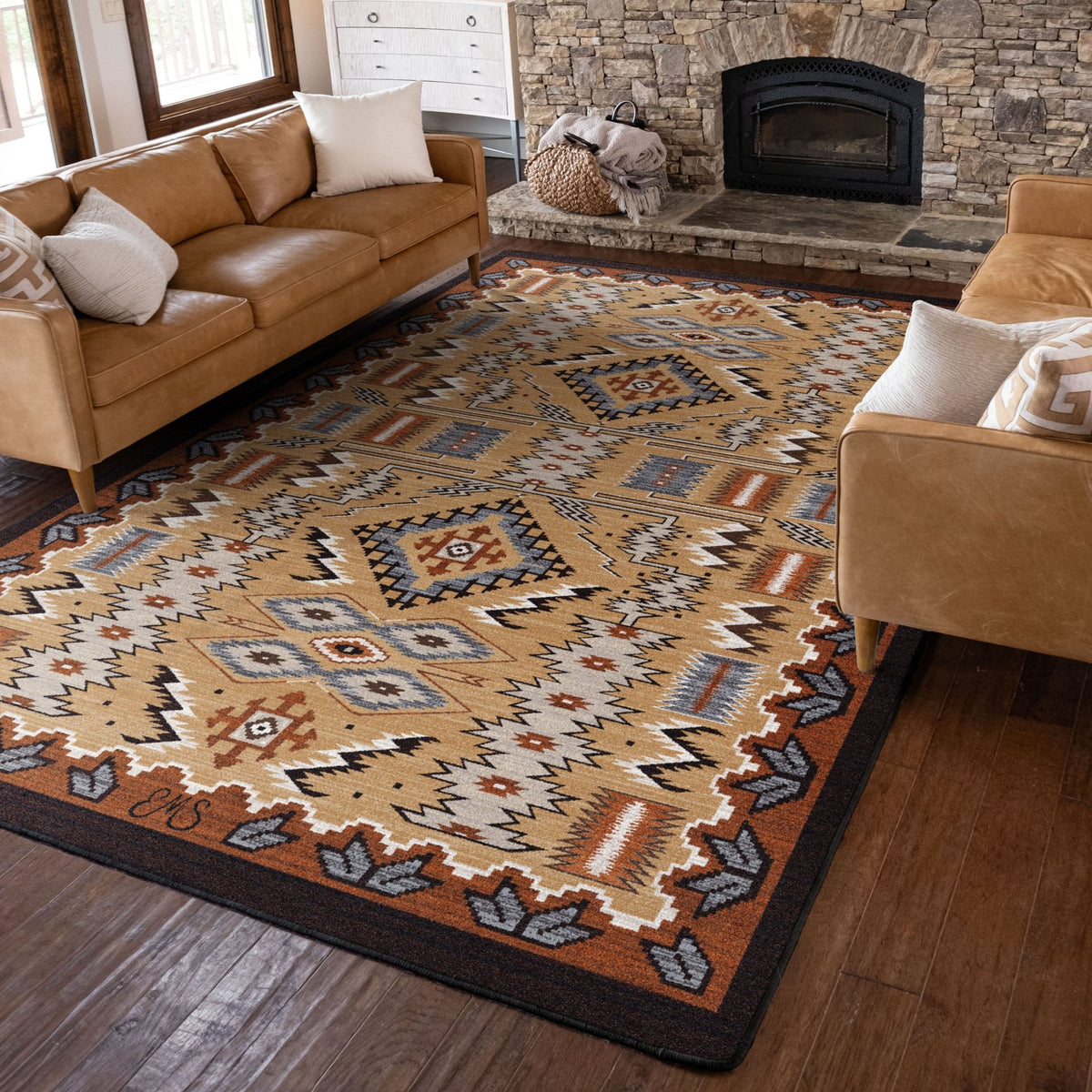 American Dakota My Magnificent Blessing Russet Rug - 0782RST234