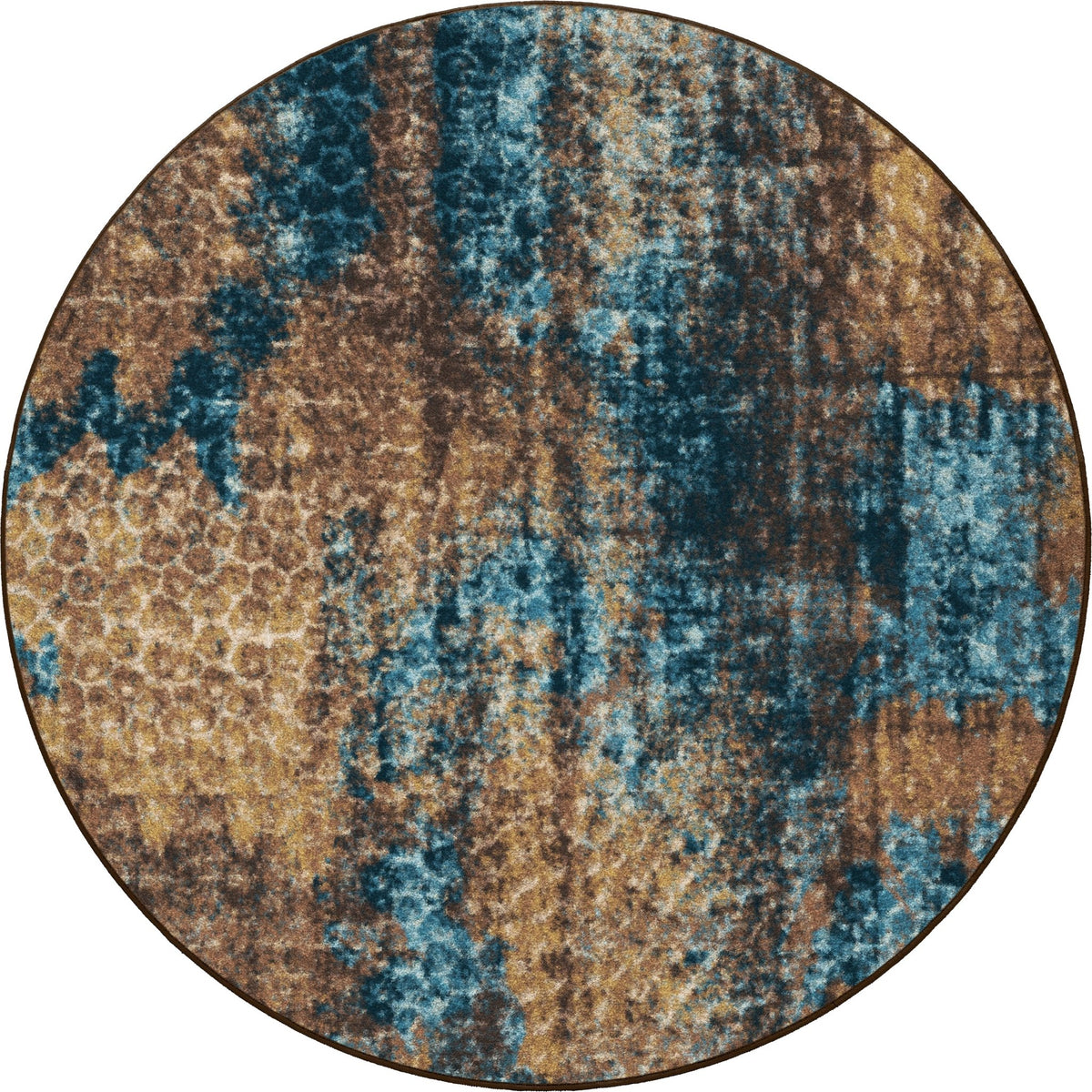 American Dakota Mystic Turquoise Splash Rug - 0545TSP234