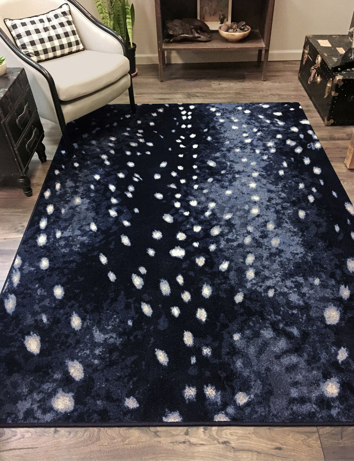 American Dakota Night Hide Midnight Rug - 0403MNT234