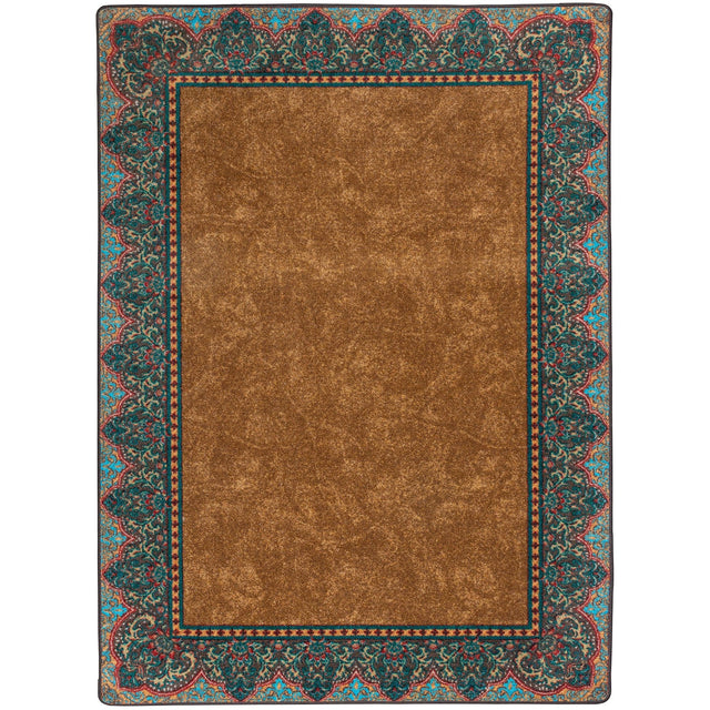 American Dakota Nubuck Cognac Rug - 0419COG234