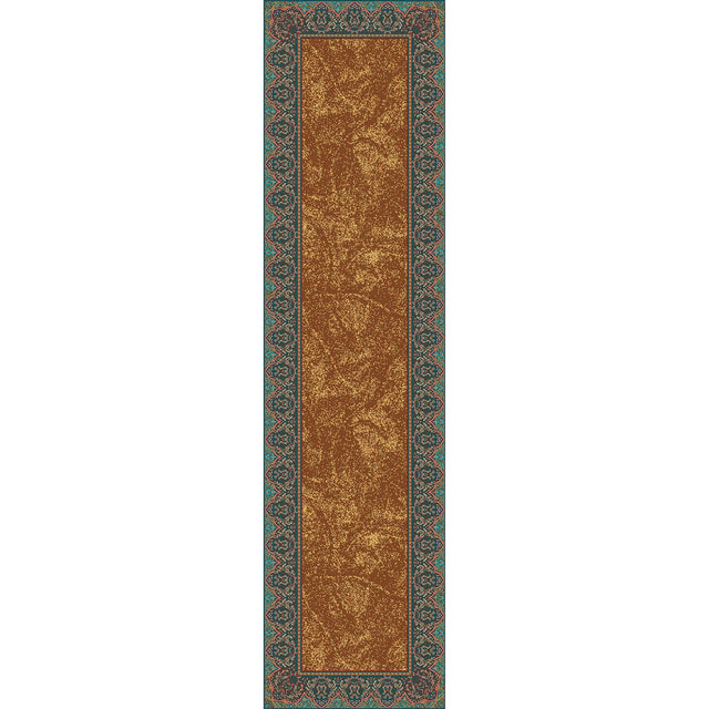 American Dakota Nubuck Cognac Rug - 0419COG234