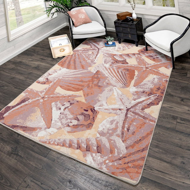 American Dakota Ocean Mist Coral Rug - 0371COR234