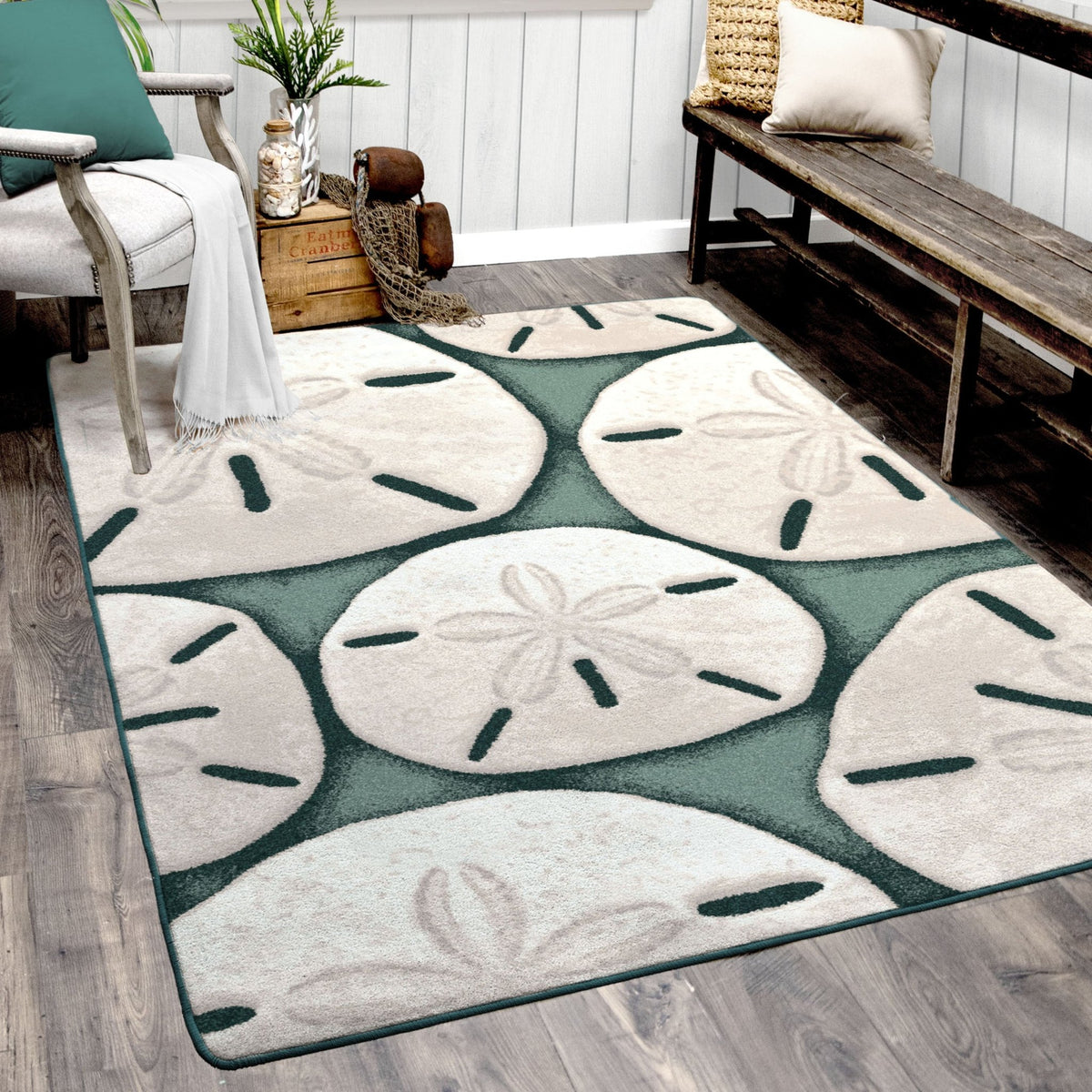 American Dakota Ocean Treasure Aqua Rug - 0150AQU234