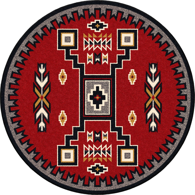 American Dakota Old Crow Red Rug