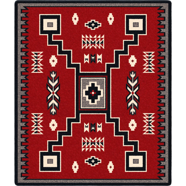 American Dakota Old Crow Red Rug