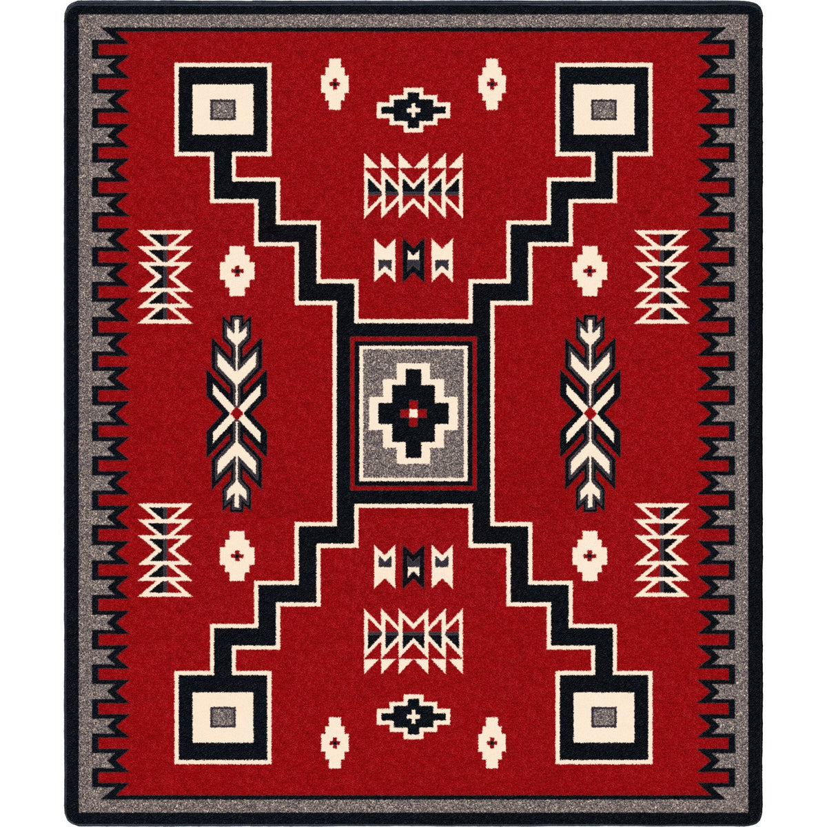 American Dakota Old Crow Red Rug